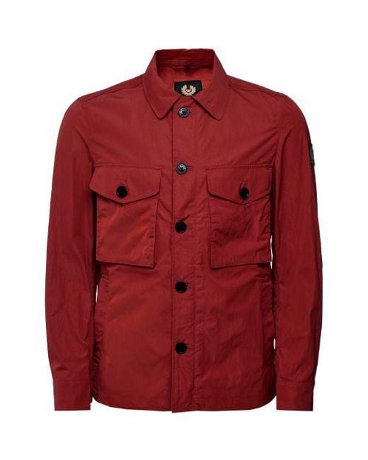 Belstaff Red Enborne Overshirt for men