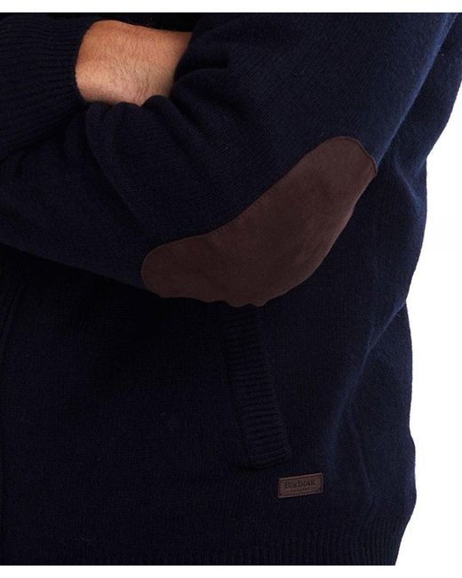 barbour patch zip thru sweater