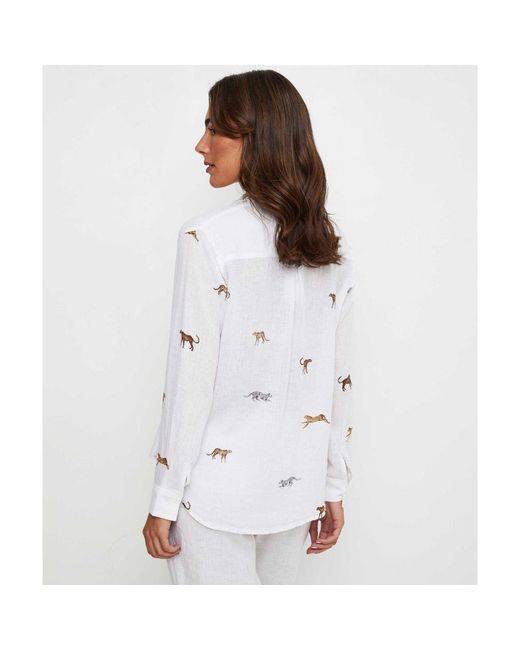 Rails White Charli Safari Cheetah Shirt