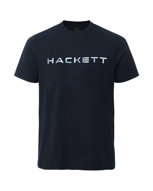 Hackett Blue Block Logo T-shirt for men