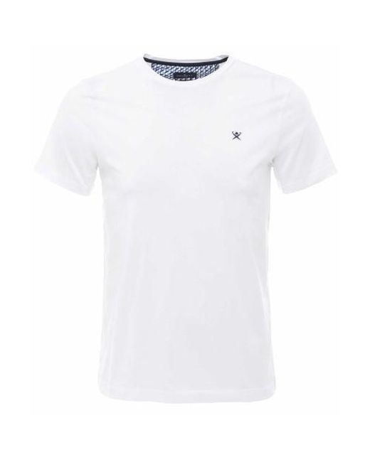 Hackett White Classic Fit Beach T-shirt for men
