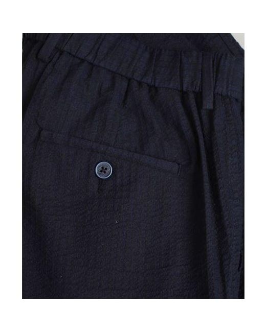 Sseinse Blue Boucle Texture Shorts for men
