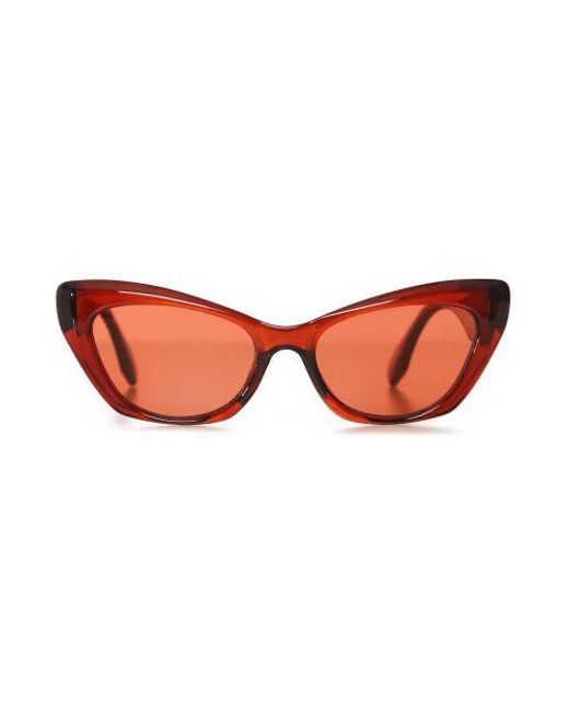 Le Specs Eye Trash Sunglasses in Red | Lyst UK