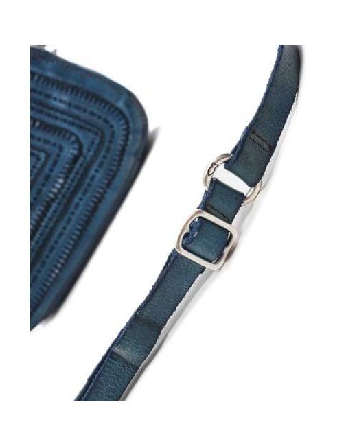 Campomaggi Blue Leather Crossbody Bag