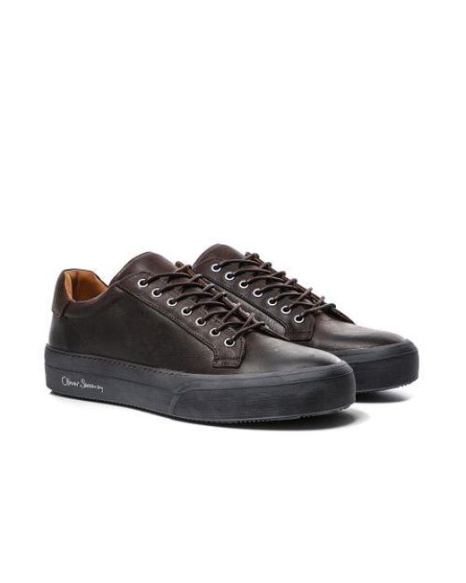 Oliver Sweeney Brown Leather Penacova Trainers for men