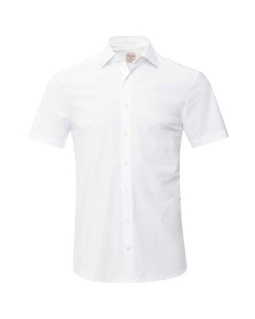 Stenstroms White Short Sleeve Jersey Shirt for men