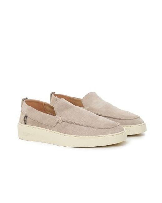 Replay Pink Suede Frank Loafers for men