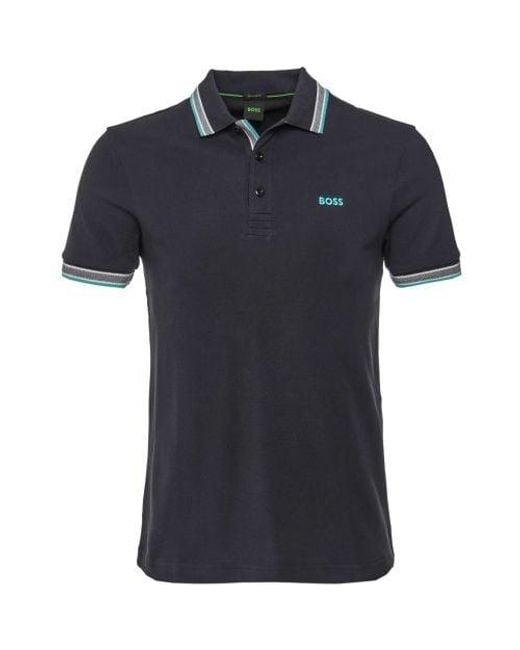 Boss Blue Paddy Polo Shirt for men