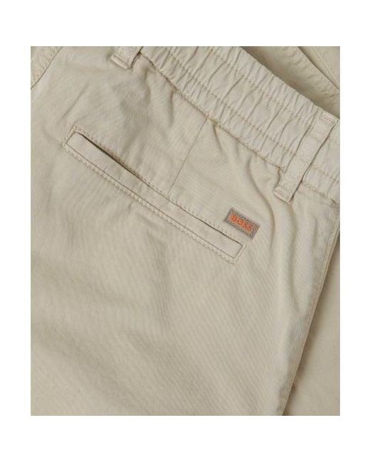 Boss Natural Tapered Fit Chino Shorts for men