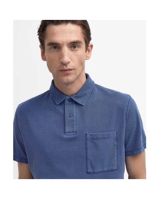 Barbour Blue Worsley Polo Shirt for men