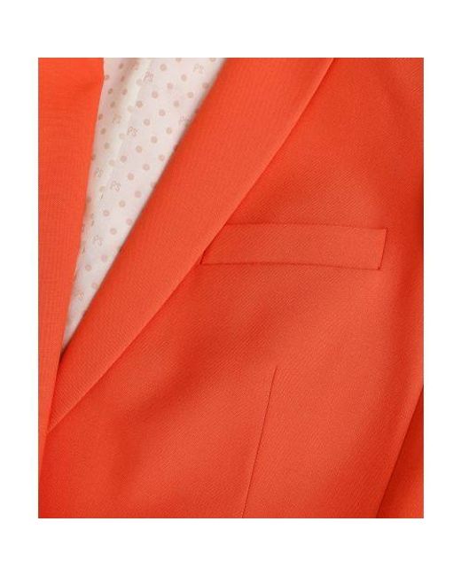 Paul Smith Orange Hopsack Wool Blazer