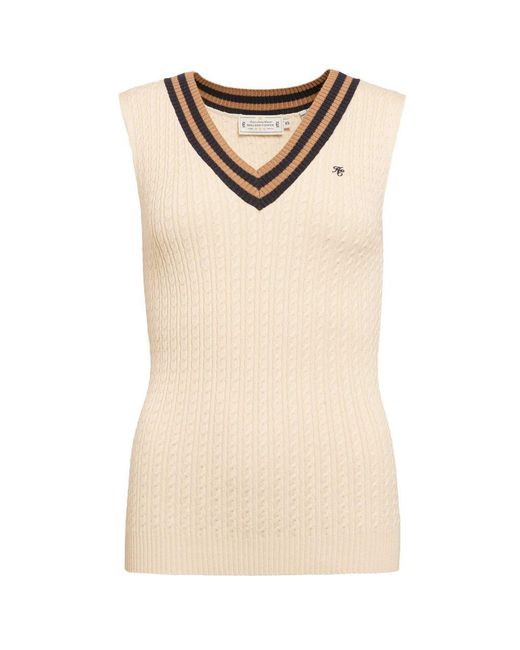 Holland Cooper Natural Zoe Sleeveless Tank
