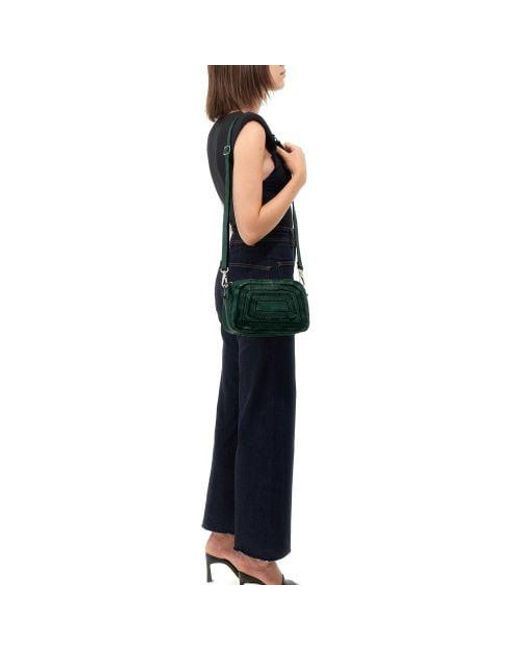 Campomaggi Green Leather Crossbody Bag