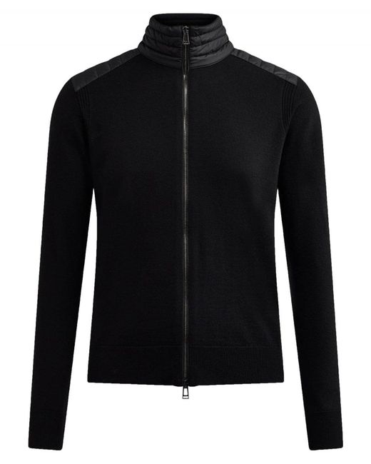 belstaff kelby zip merino cardigan
