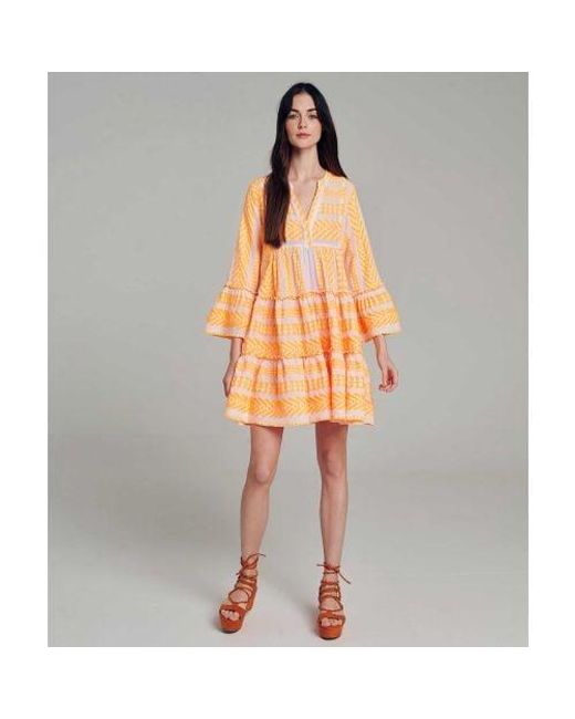 Devotion Twins Orange Ella Short Dress