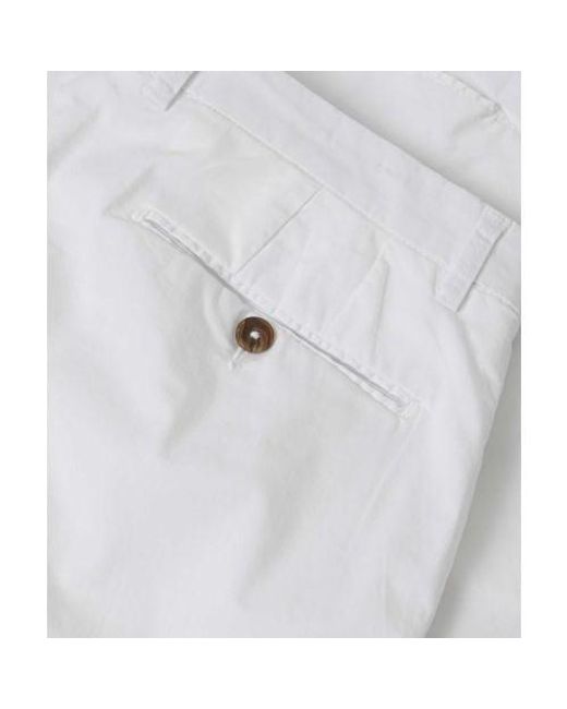 Briglia 1949 Gray Stretch Cotton Chino Shorts for men