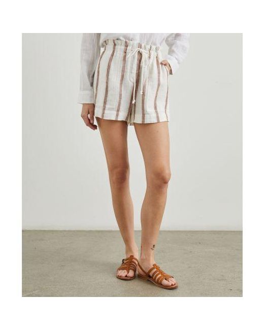 Rails Natural Striped Foster Shorts