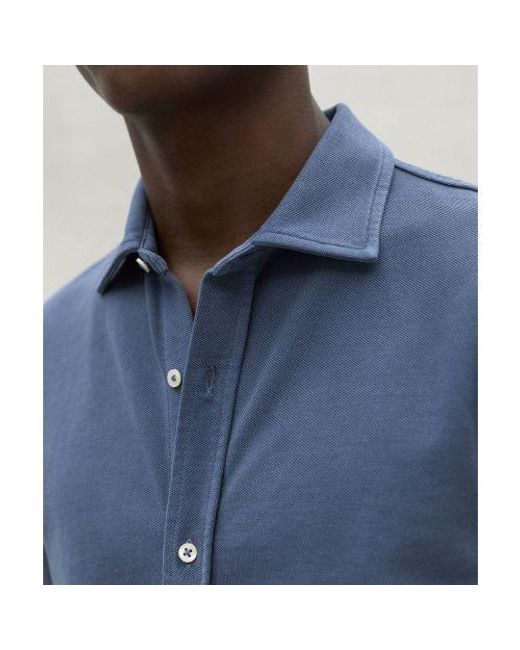 Ecoalf Blue Recycled Cotton Gotham Shirt for men