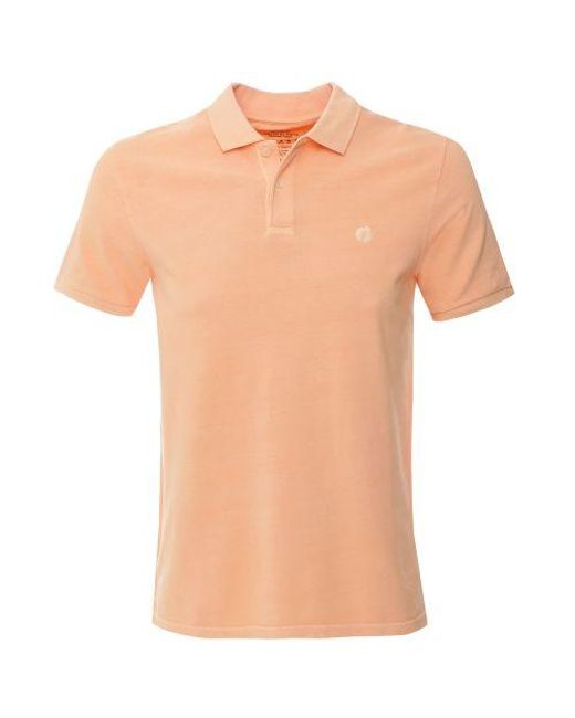 Ecoalf Orange Recycled Cotton Ted Polo Shirt for men