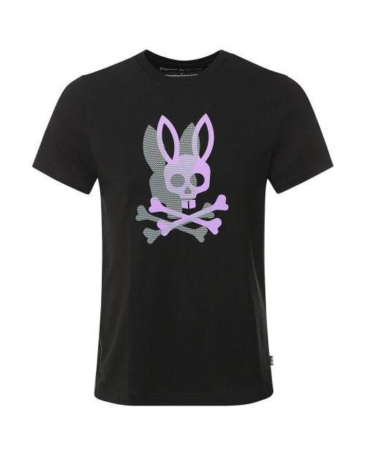 Psycho Bunny Black Chicago T-shirt for men