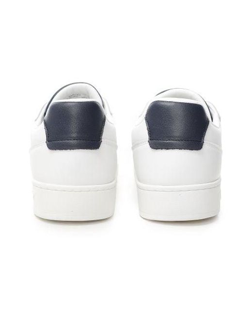 Replay White Leather Smash Choice Trainers for men