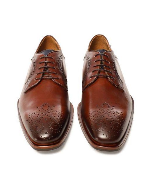 Oliver Sweeney Brown Bonorva Derby Brogues for men