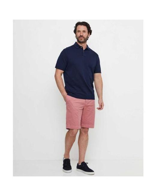 Hackett Red Slim Fit Kensington Shorts for men