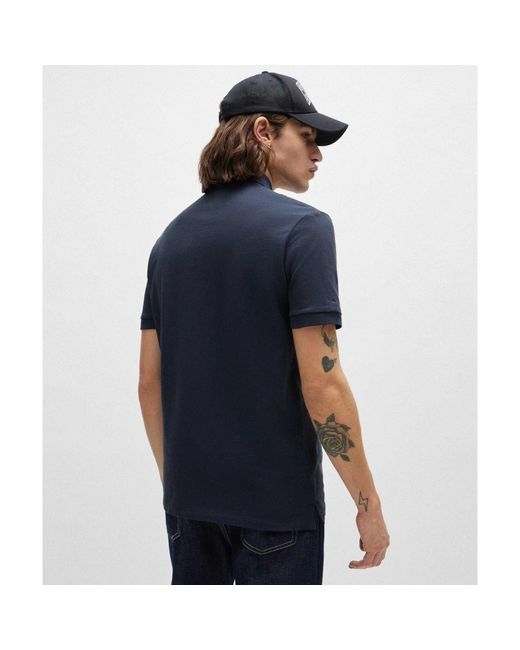 HUGO Blue Dereso Polo Shirt for men