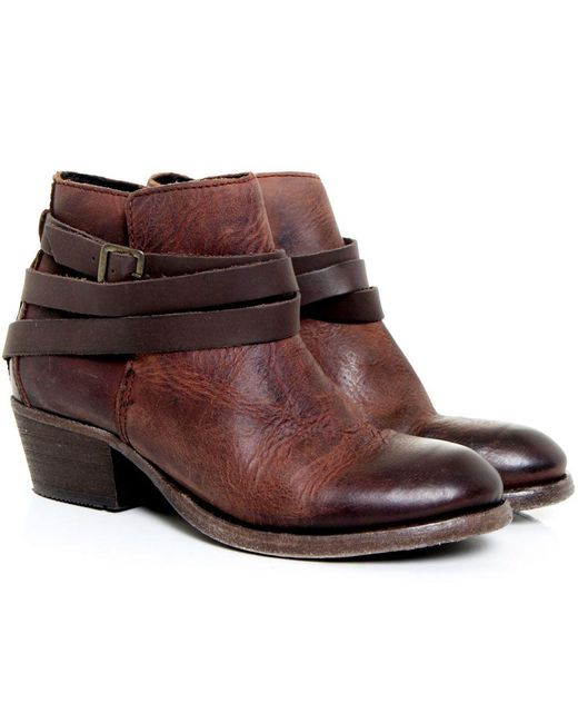 H by Hudson Brown Horrigan Calf Leather Boots