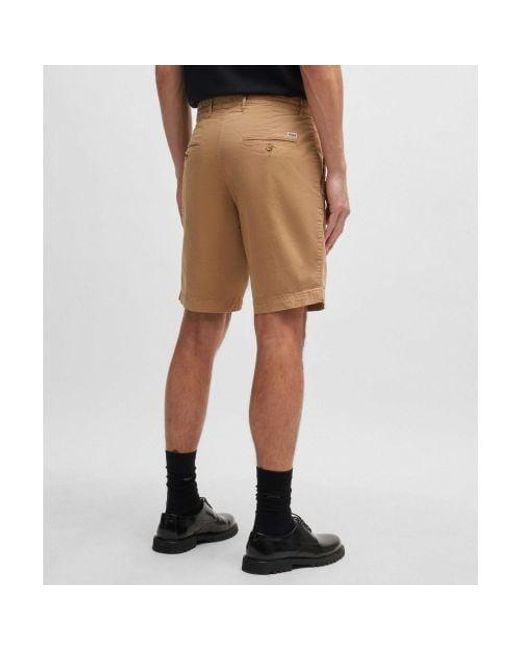Boss Natural Slim Fit Slice Shorts for men