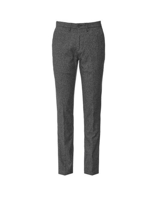 Baldessarini Gray Houndstooth Jorck Trousers for men