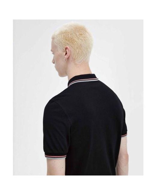 Fred Perry Black M3600 Polo Shirt for men