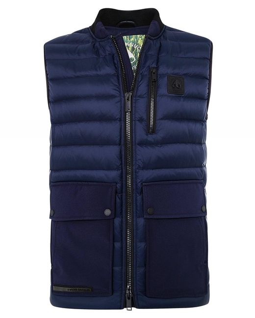 Moose Knuckles Down Sheep Creek Vest in Navy (Blue) for Men Lyst