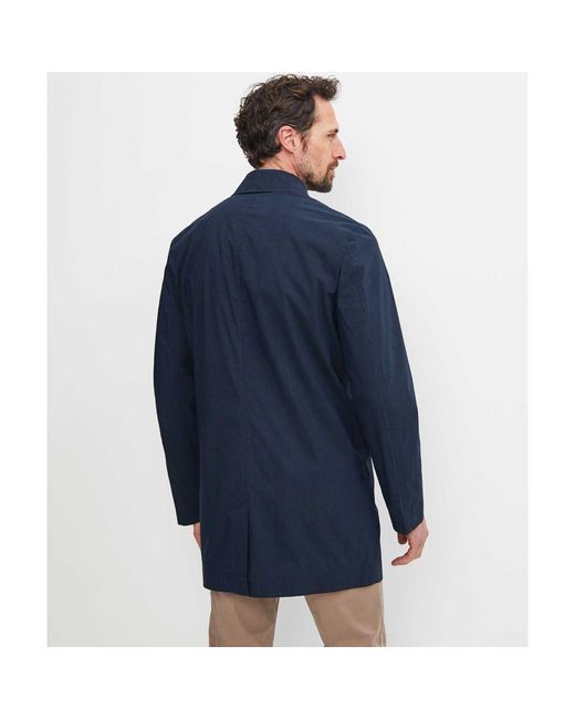 Paul Smith Blue Lightweight Overcoat for men