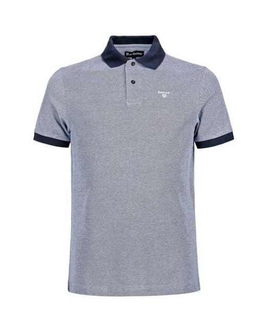 Barbour Blue Essential Sports Polo Shirt for men