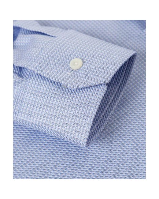 Eton of Sweden Blue Slim Fit King Twill Shirt for men