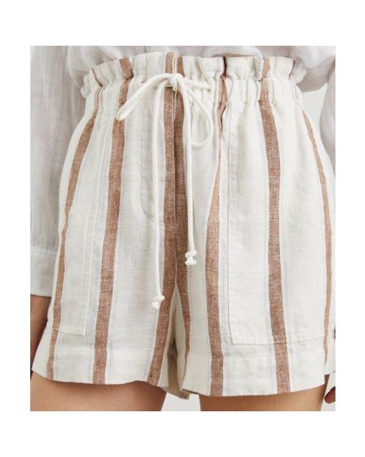 Rails Natural Striped Foster Shorts