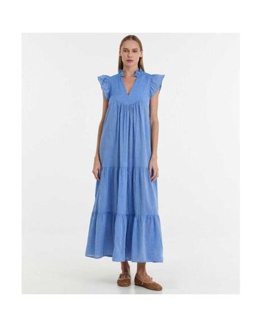 Devotion Twins Blue Erietta Long Dress