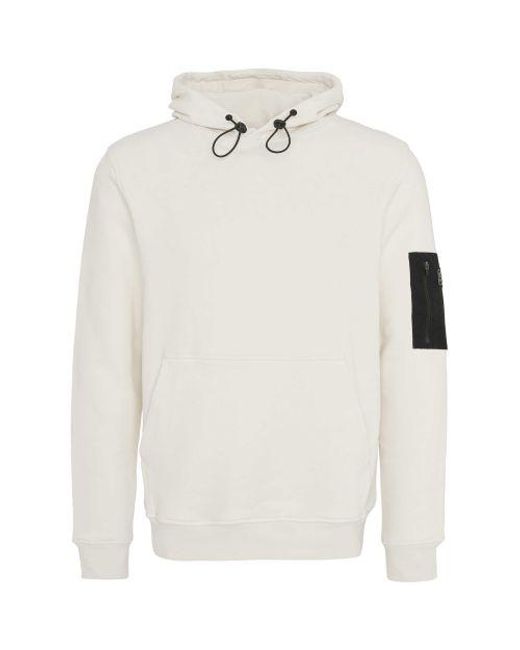 Barbour White Tempo Hoodie for men