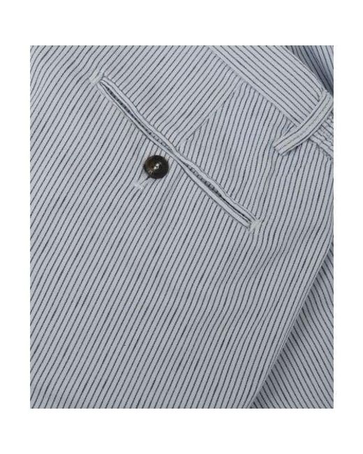Briglia 1949 Gray Cotton Linen Malibu Shorts for men