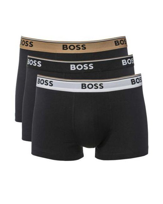 Boss Black Boxer Trunks Three Pack for men