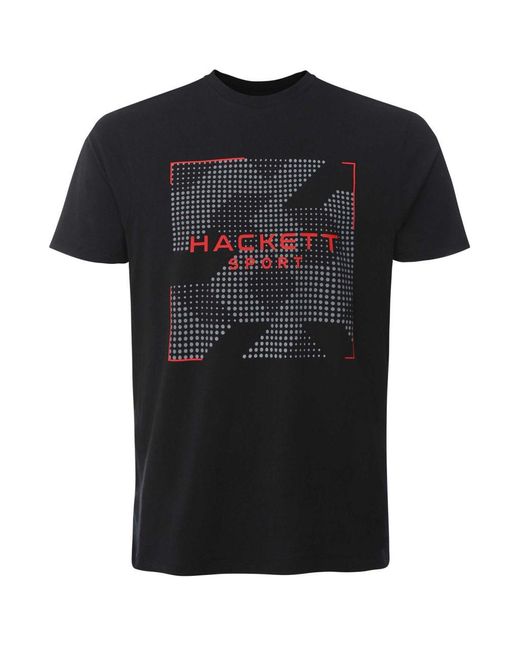 Hackett Black Digital Camo T-shirt for men