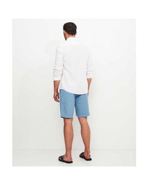 Paul Smith Blue Stretch Chino Shorts for men