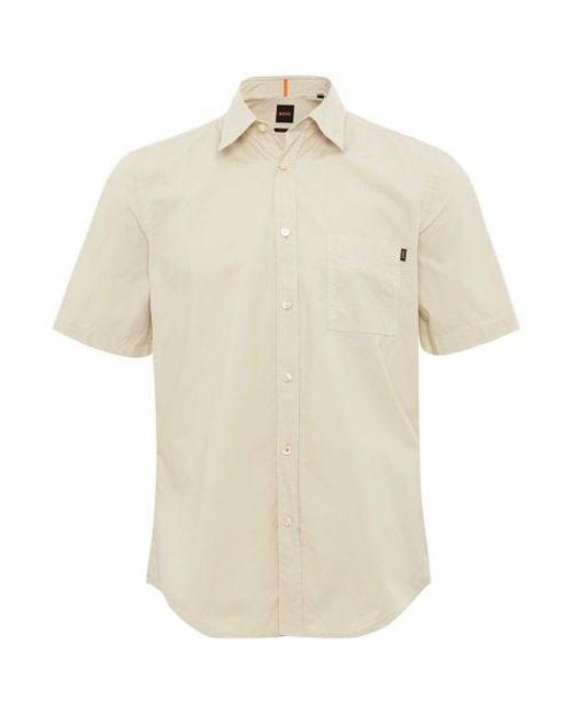 Boss Natural Short Sleeve Relegant_6 Shirt for men