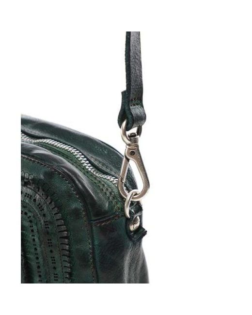 Campomaggi Green Leather Crossbody Bag