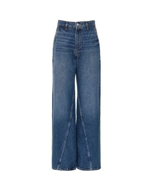 Anine Bing Blue Briley Wide-leg Jeans