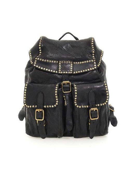 Studded store backpack purse