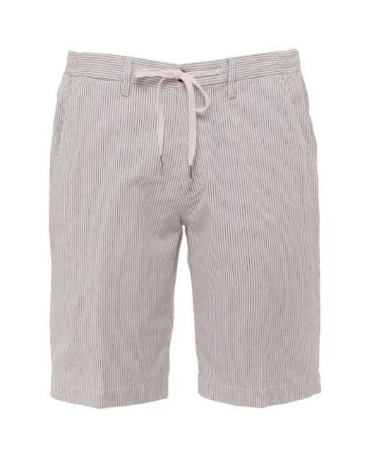 Briglia 1949 Gray Cotton Linen Malibu Shorts for men