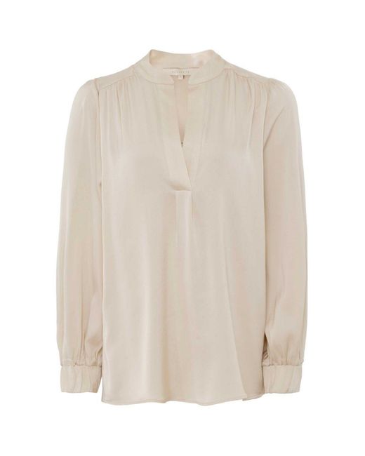 Silk95five White Madras Silk Blouse