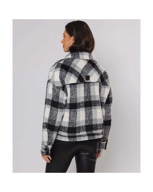 Rino & Pelle Gray Emi Check Overshirt